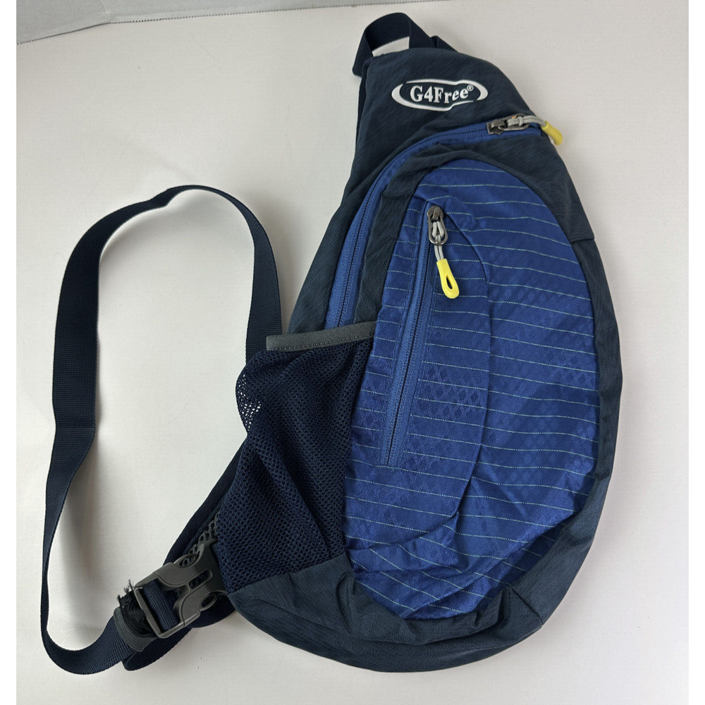G4Free Sling Backpack Crossbody Schulter Ruckbag Shoulder Bag Blue Outdoor EUC - Picture 12 of 13